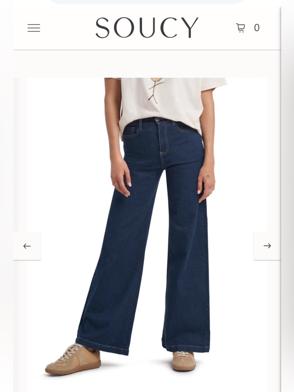 Atelier Soucy Cloud Jean Flare Jeans size 26/27 Blue